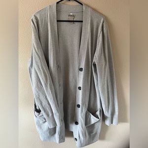 XL Duluth cardigan light grey great condition